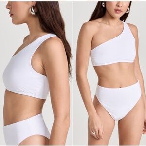 NEW Tory Burch White One-Shoulder Bikini Set – Size S